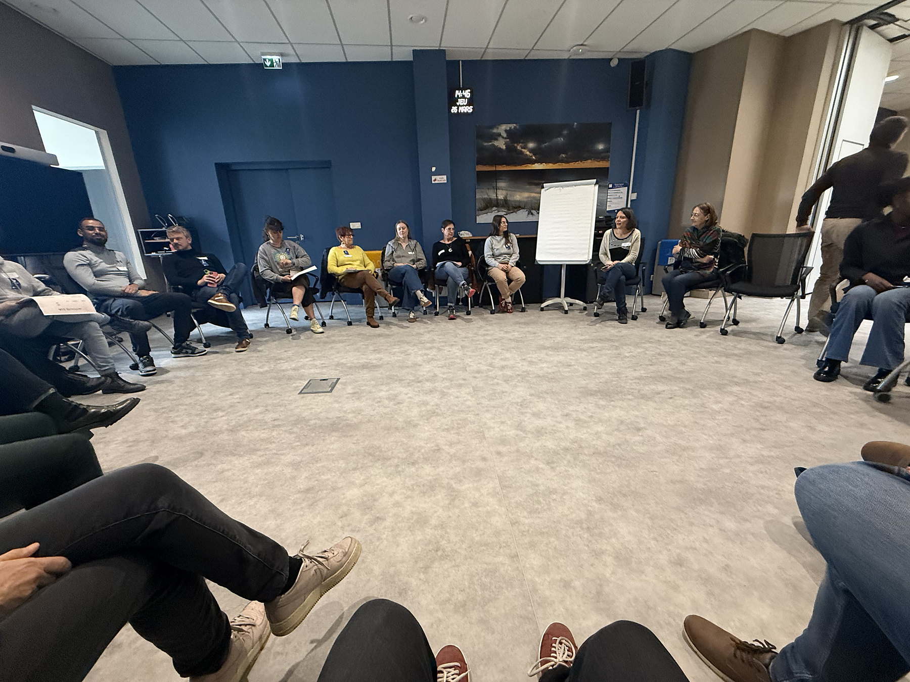 Session de formation en cercle